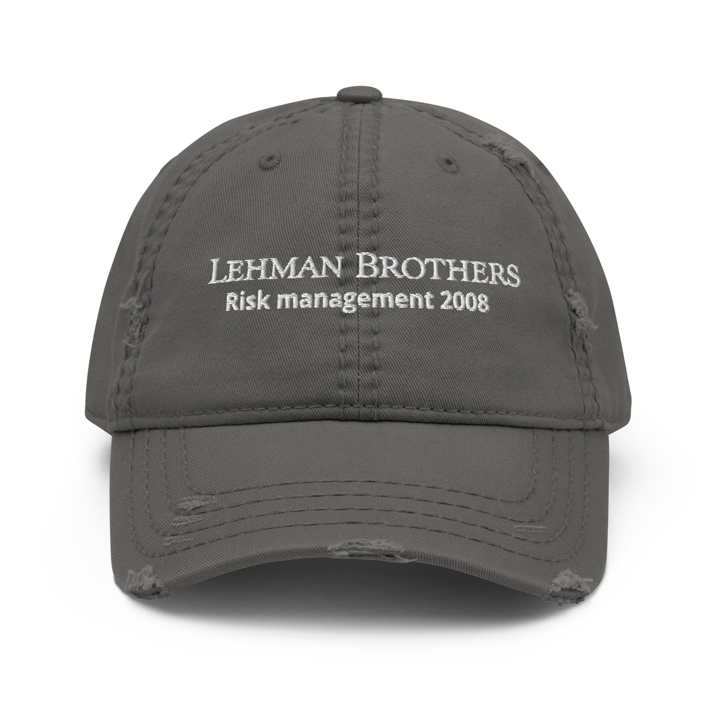 Lehman Brohers Distressed Dad Hat