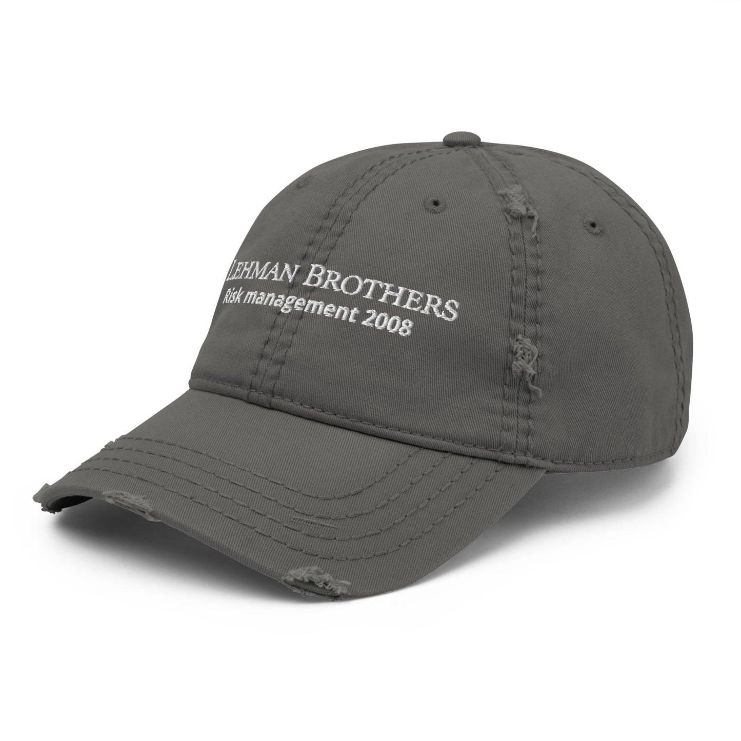 Lehman Brohers Distressed Dad Hat