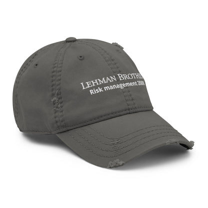 Lehman Brohers Distressed Dad Hat