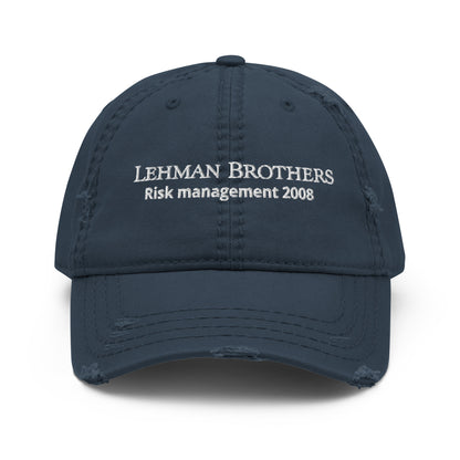 Lehman Brohers Distressed Dad Hat